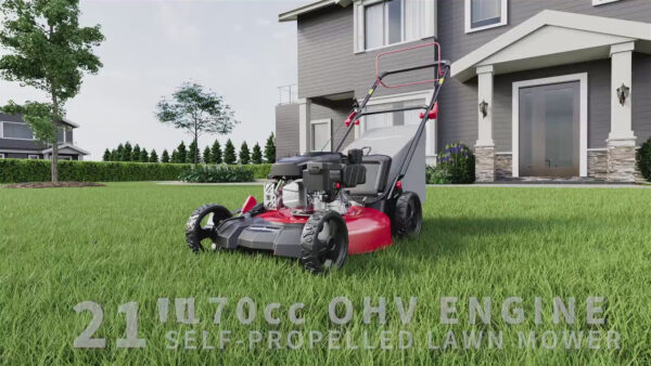21 " 170cc Gas Self-Propelled 3-in-1 Lawn Mower DV8621S - Image 3