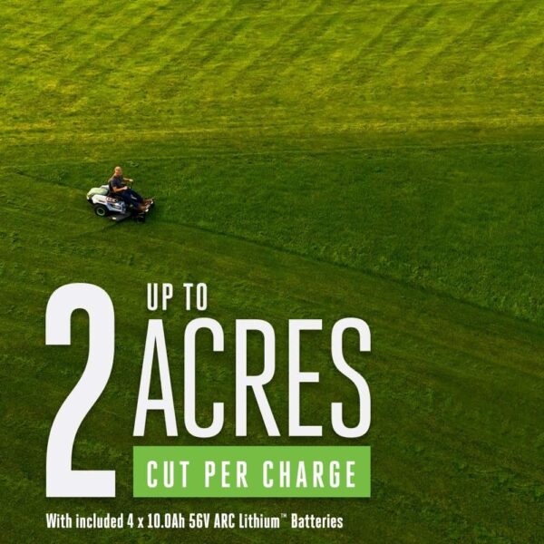 EGO POWER+ Z6 42-in 56-volt Lithium ion Electric Zero-turn riding lawn mower with ( 4 ) 10 Ah Batteries ( Charger Included ) - Image 4