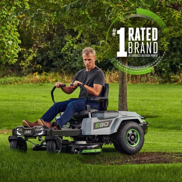 EGO POWER+ Z6 42-in 56-volt Lithium ion Electric Zero-turn riding lawn mower with ( 4 ) 10 Ah Batteries ( Charger Included ) - Image 5