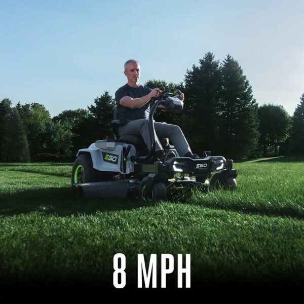 EGO POWER+ Z6 e-Steer 22 HP 42-in 56-volt Lithium ion Electric Zero-turn riding lawn mower with ( 4 ) 12 Ah Batteries ( Charger Included ) - Image 2