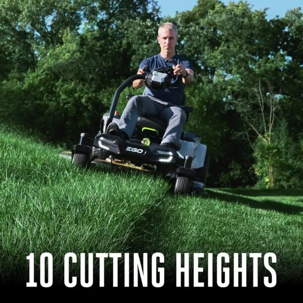 EGO POWER+ Z6 e-Steer 22 HP 42-in 56-volt Lithium ion Electric Zero-turn riding lawn mower with ( 4 ) 12 Ah Batteries ( Charger Included ) - Image 6
