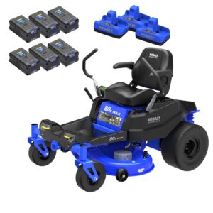 Kobalt Crossover 42-in 80-volt Lithium ion Electric Zero-turn riding lawn mower with ( 6 ) 5 Ah Batteries ( Charger Included )