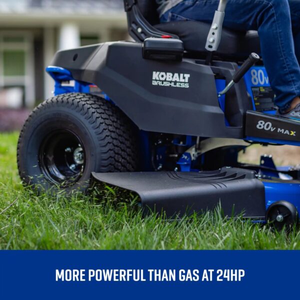 Kobalt Crossover 42-in 80-volt Lithium ion Electric Zero-turn riding lawn mower with ( 6 ) 5 Ah Batteries ( Charger Included ) - Image 6