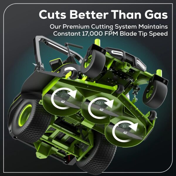 Greenworks Maximus 54-in 31 -HP Brushless motor Battery Zero-turn Riding Lawn Mower (CARB) - Image 5