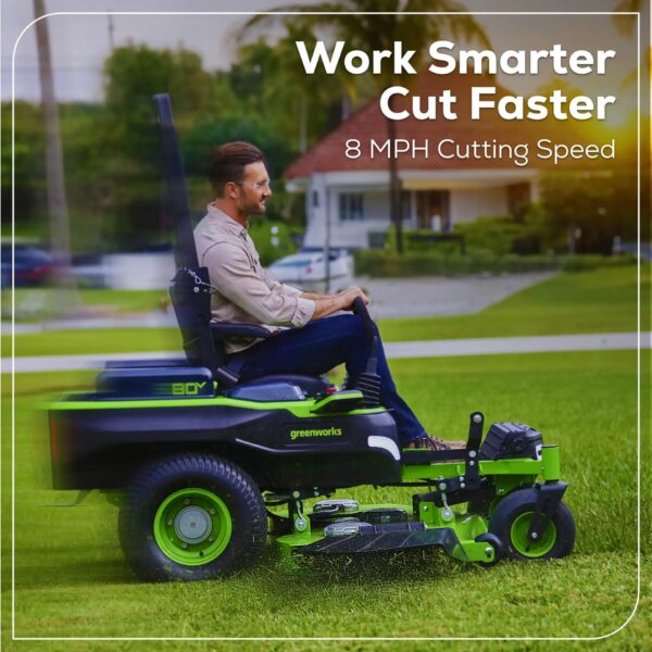 Greenworks Maximus 54-in 31 -HP Brushless motor Battery Zero-turn Riding Lawn Mower (CARB) - Image 7