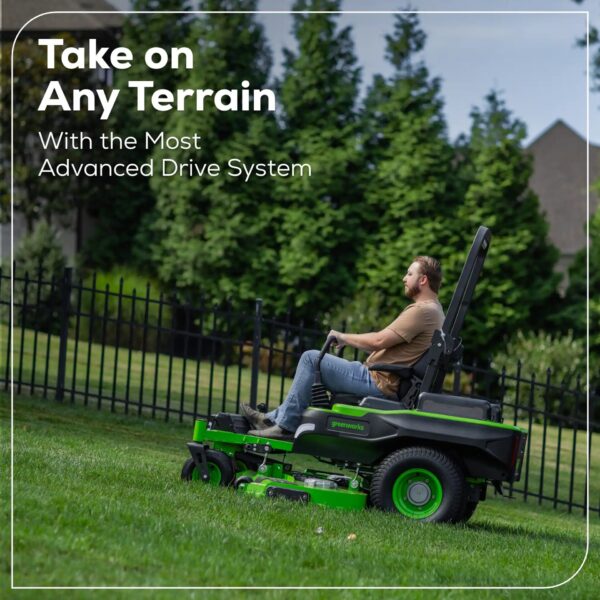 Greenworks Maximus 60-in 40 -HP Brushless motor Battery Zero-turn Riding Lawn Mower (CARB) - Image 8