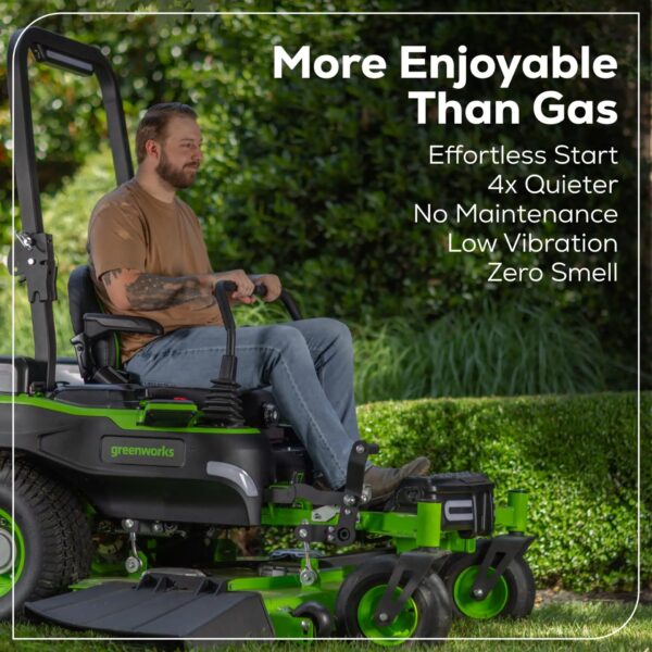 Greenworks Maximus 54-in 31 -HP Brushless motor Battery Zero-turn Riding Lawn Mower (CARB) - Image 12