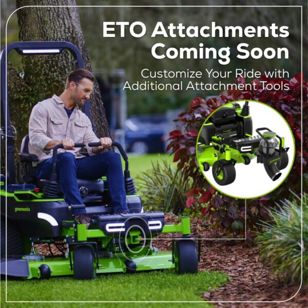 Greenworks Maximus 60-in 40 -HP Brushless motor Battery Zero-turn Riding Lawn Mower (CARB) - Image 19