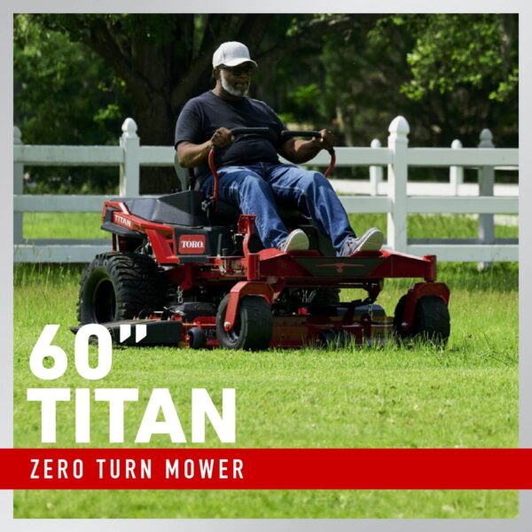 Toro Titan 60-in 24 -HP V-twin Gas Zero-turn Riding Lawn Mower - Image 4