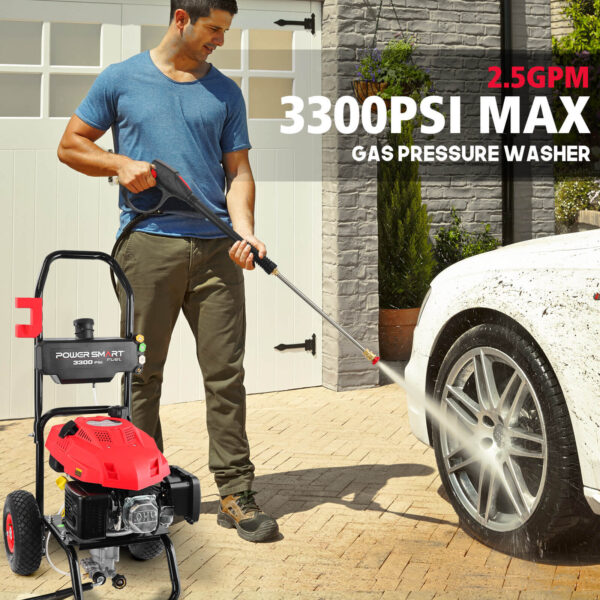 3300PSI 2.5GPM 201cc Gas Pressure Washer DB1050 - Image 5