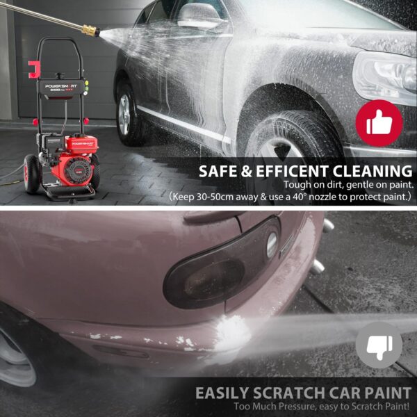 3400PSI 2.5GPM 201cc Gas Pressure Washer DL1034A - Image 4