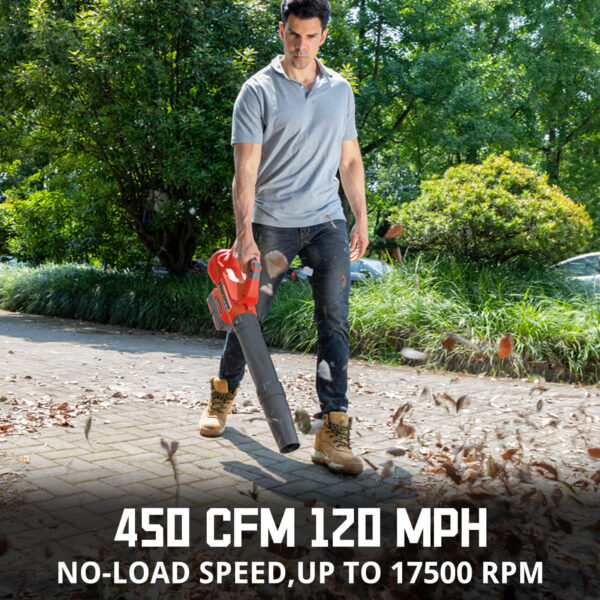 450CFM Cordless Leaf Blower w/ 40V 4.0Ah Battery and Charger MB2450A - Image 6