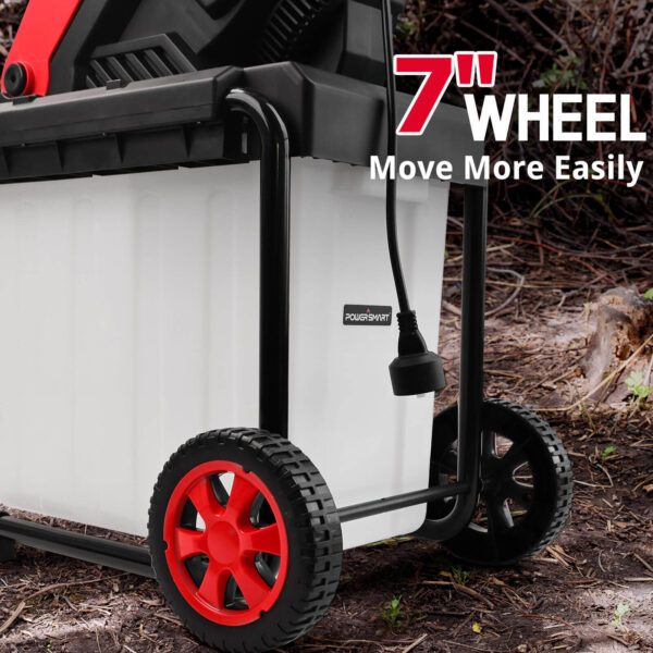 15Amp Electric Wood Chipper Leaf Mulcher w/ Collection Bin PS12A - Image 5