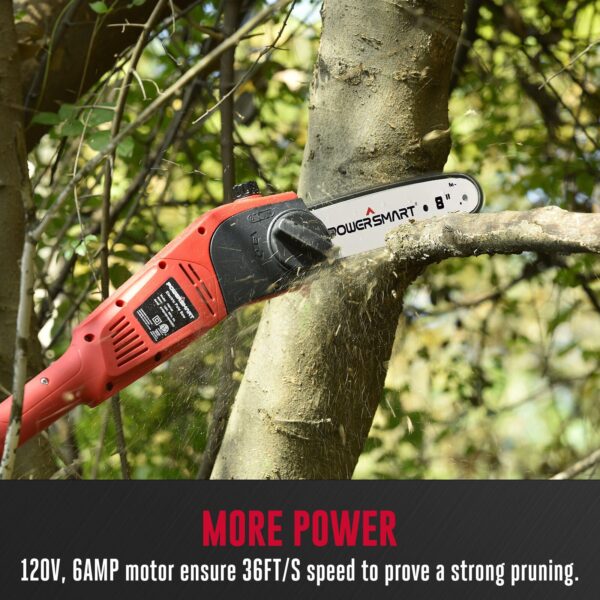 6Amp 8" Telescoping Electric Pole Saw PS6108 - Image 6