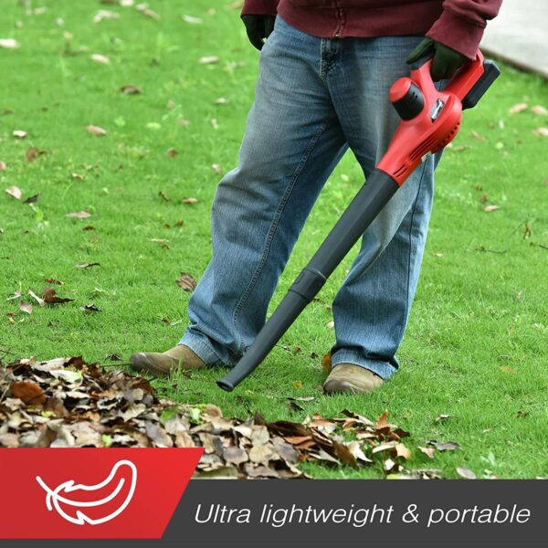 20V 120CFM Cordless Leaf Blower w/ Two Batteries & Charger PS76101A-2B - Image 4