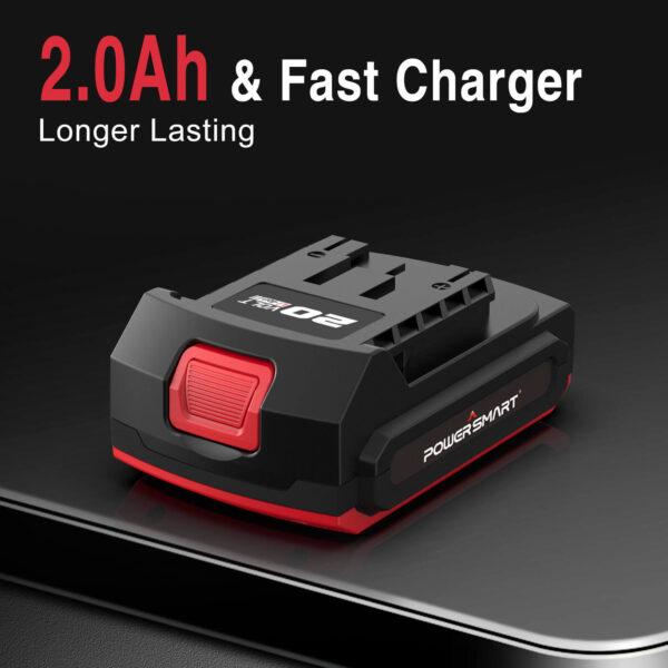 20V Brushless Cordless Impact Wrench w/ Battery, Charger and Power Bits/Nut Drivers/Sockets Set PS76142B - Image 3
