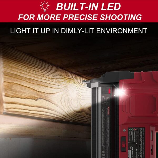 20V 18'' Gauge Cordless Nail Gun with 4.0Ah Lithium-Ion Battery and Charger PS76170A - Image 2