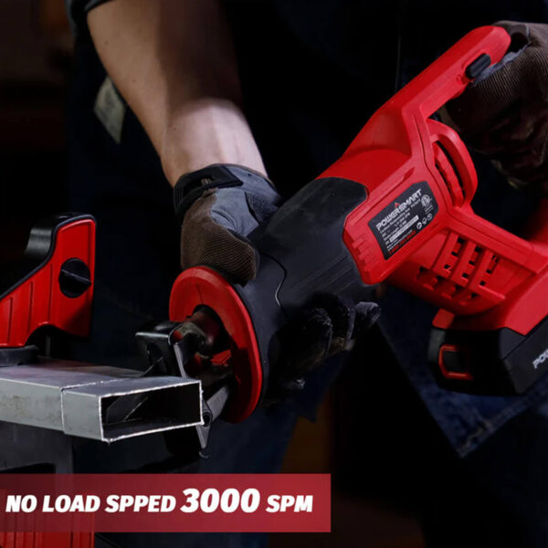 Cordless Reciprocating Saw with 20V 2.0Ah Battery and Charger for Wood, Metal PVC Cutting PS76415A - Image 3