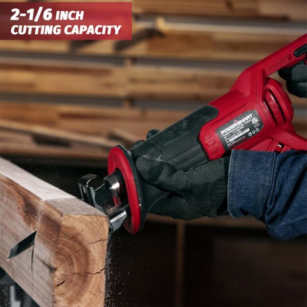 Cordless Reciprocating Saw with 20V 2.0Ah Battery and Charger for Wood, Metal PVC Cutting PS76415A - Image 2