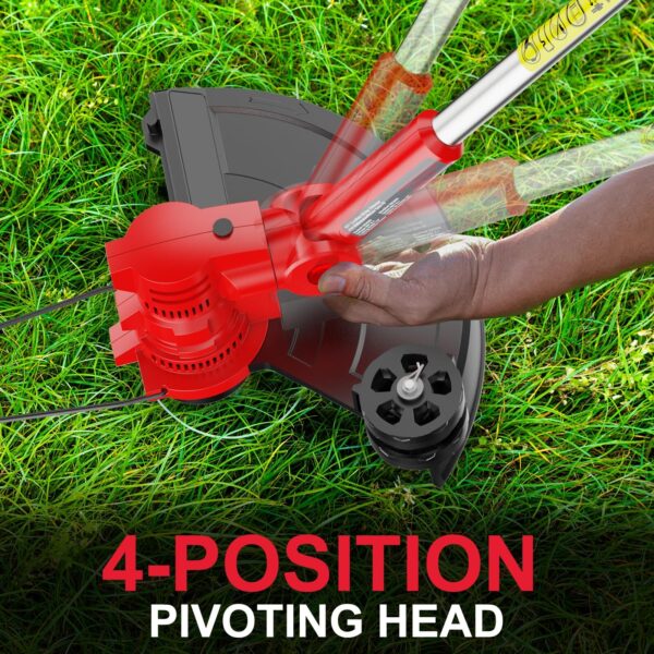 40V String Trimmer & Edger + 40V Leaf Blower Combo Kit with 4.0Ah Battery PS76500C - Image 6