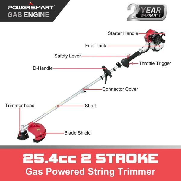 25.4cc 16" Gas String Trimmer & Edger PS4532 - Image 8