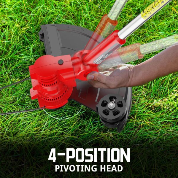 40V 13" Cordless String Trimmer Red w/ Battry & Charger DB2603RB - Image 7