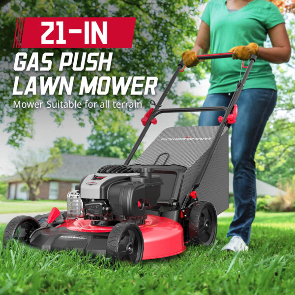 21'' 140cc Gas Push Lawn Mower w/ B&S E550 Engine B8621P - Image 8
