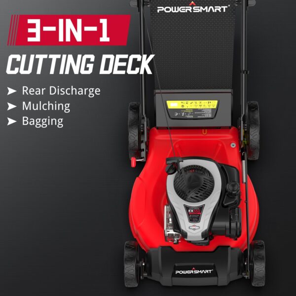 21" 140cc Gas Push Lawn Mower w/ B&S 550EX Engine B8721P - Image 3