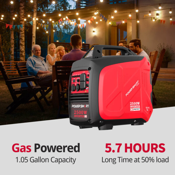 2500W Inverter Gas Generator w/ CO Alert HB5020C-1 - Image 5