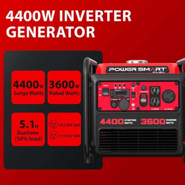 4400W Open Frame Gas Inverter Generator DL5040 - Image 3
