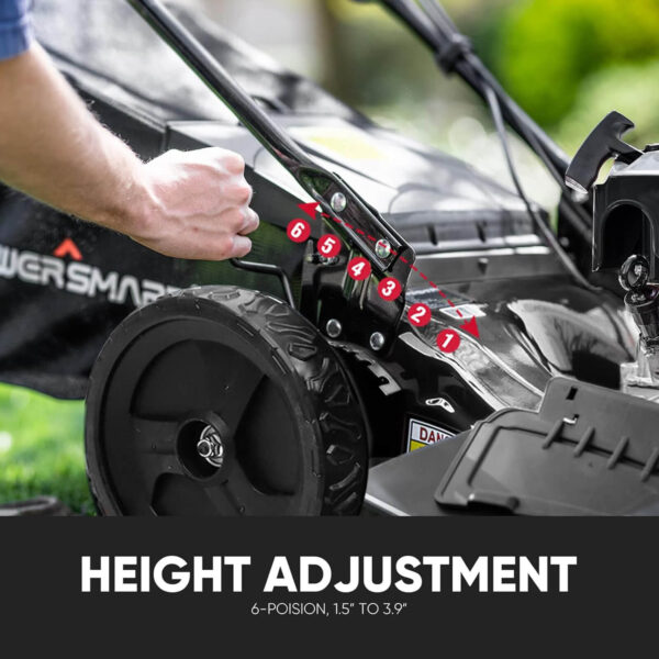 22" 170cc Gas Self-Propelled 3-in-1 Lawn Mower V8622S - Image 9