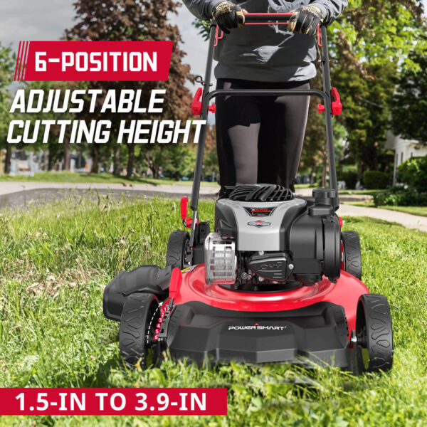 21" 140cc Gas Self-Propelled Lawn Mower with B&S Engine HB8622S - Image 7