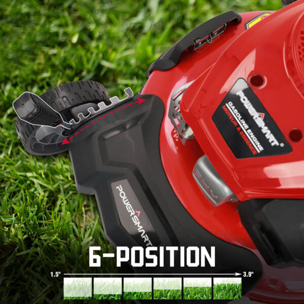 21" 170cc Gas Push Lawn Mower Red DB2194PR - Image 6