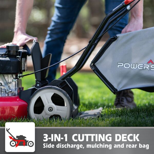 21'' 170cc Gas Self-propelled Lawn Mower Red DB2321SR - Image 6