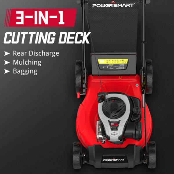21 " 140cc Gas Self-Propelled Lawn Mower With BS EX550 Engine B8721S2-W - Image 3