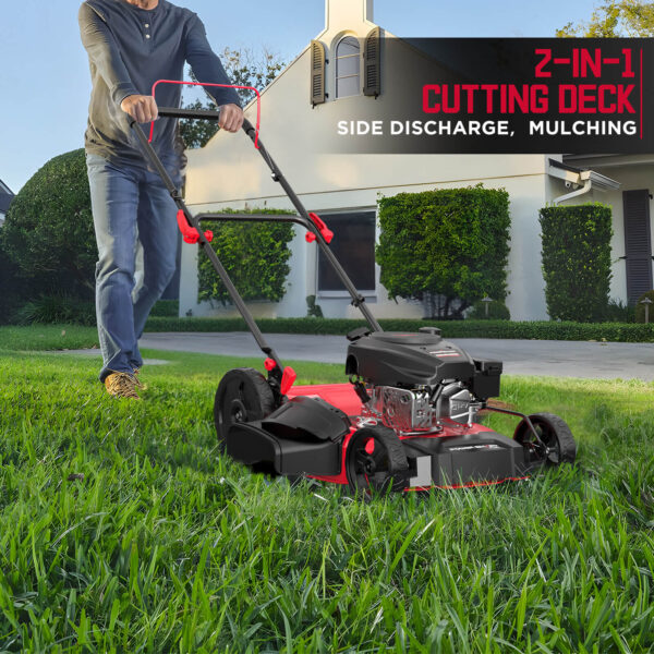 21'' 144cc Gas Push 2-in-1 Lawn Mower V8721C - Image 7