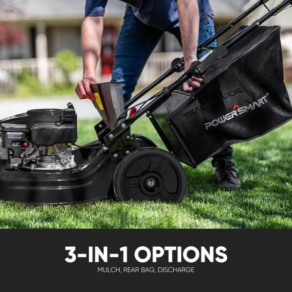 22" 170cc Gas Self-Propelled 3-in-1 Lawn Mower V8622S - Image 4