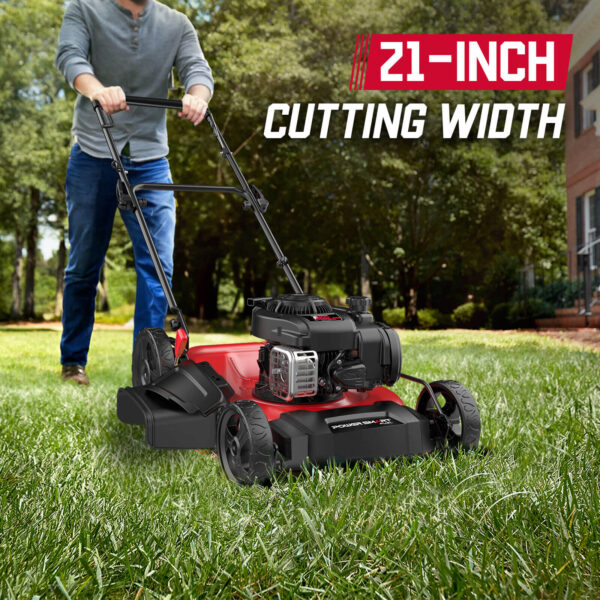 21" 125cc Gas Push 2-1 Lawn Mower w/ B&S 300E Engine B8721C - Image 6