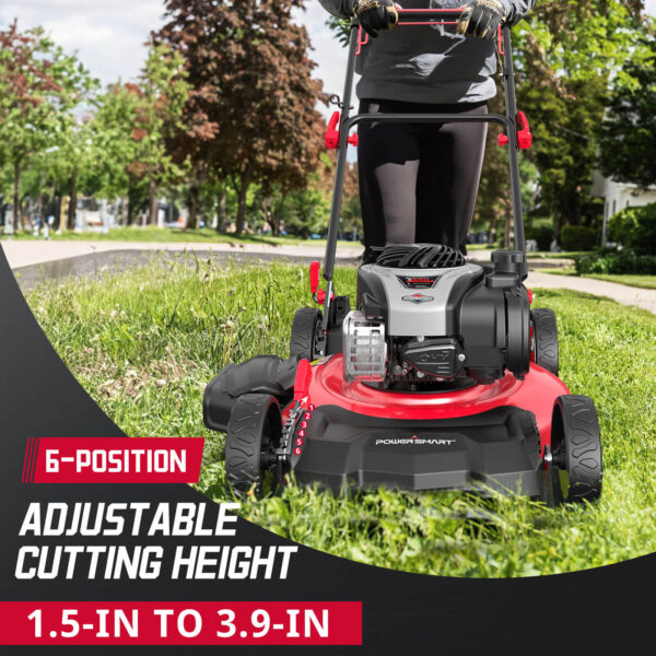 21" 140cc Gas Self-Propelled Lawn Mower with B&S 550E Engine B8621S - Image 7