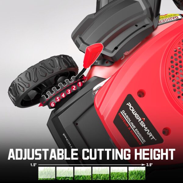 17" 144cc Gas Push 3-in-1 Lawn Mower V8618P - Image 4