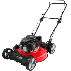 21" 144cc Gas Push Lawn Mower Red ,Oil included V8721C1-W