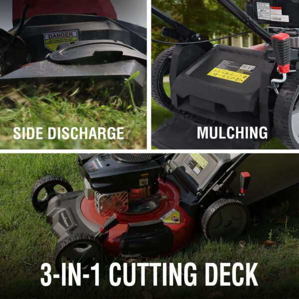 21" 144cc Gas Push Lawn Mower Red ,Oil included DB2321PR - Image 4
