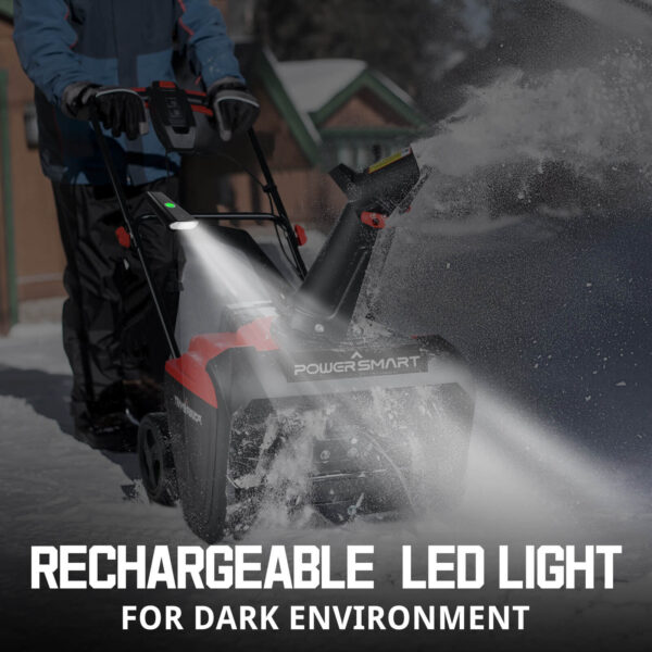 21'' 15A Single Stage Electric Snow Blower w/ LED Light DB5021LED - Image 7