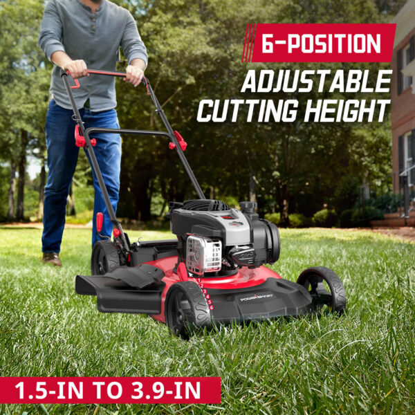 21'' 140cc Gas Push Lawn Mower w/ B&S E550 Engine B8621P - Image 4