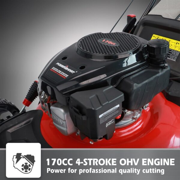 21'' 170cc Gas Self-propelled Lawn Mower Red DB2321SR - Image 3