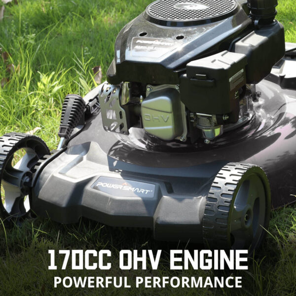 21'' 170cc Gas Push Lawn Lawn Mower Black, Oil Included DB8621PR - Image 4