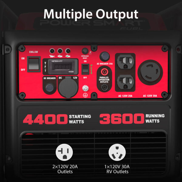 4400W Open Frame Inverter Generator w/ CO Alert DL5040C - Image 4