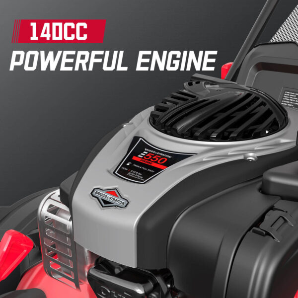 21'' 140cc Gas Push Lawn Mower w/ B&S E550 Engine B8621P - Image 7