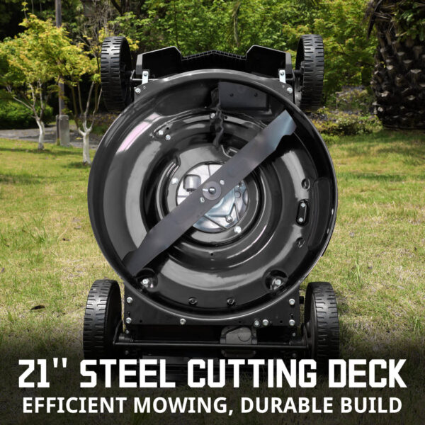 21'' 170cc Gas Push Lawn Lawn Mower Black, Oil Included DB8621PR - Image 6