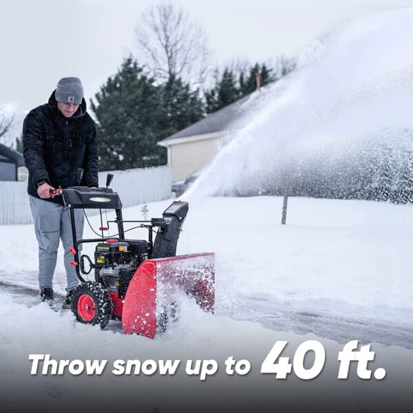 26'' 252cc Two Stage Gas Snow Blower w/ Electric Start DB7109D-W - Image 4